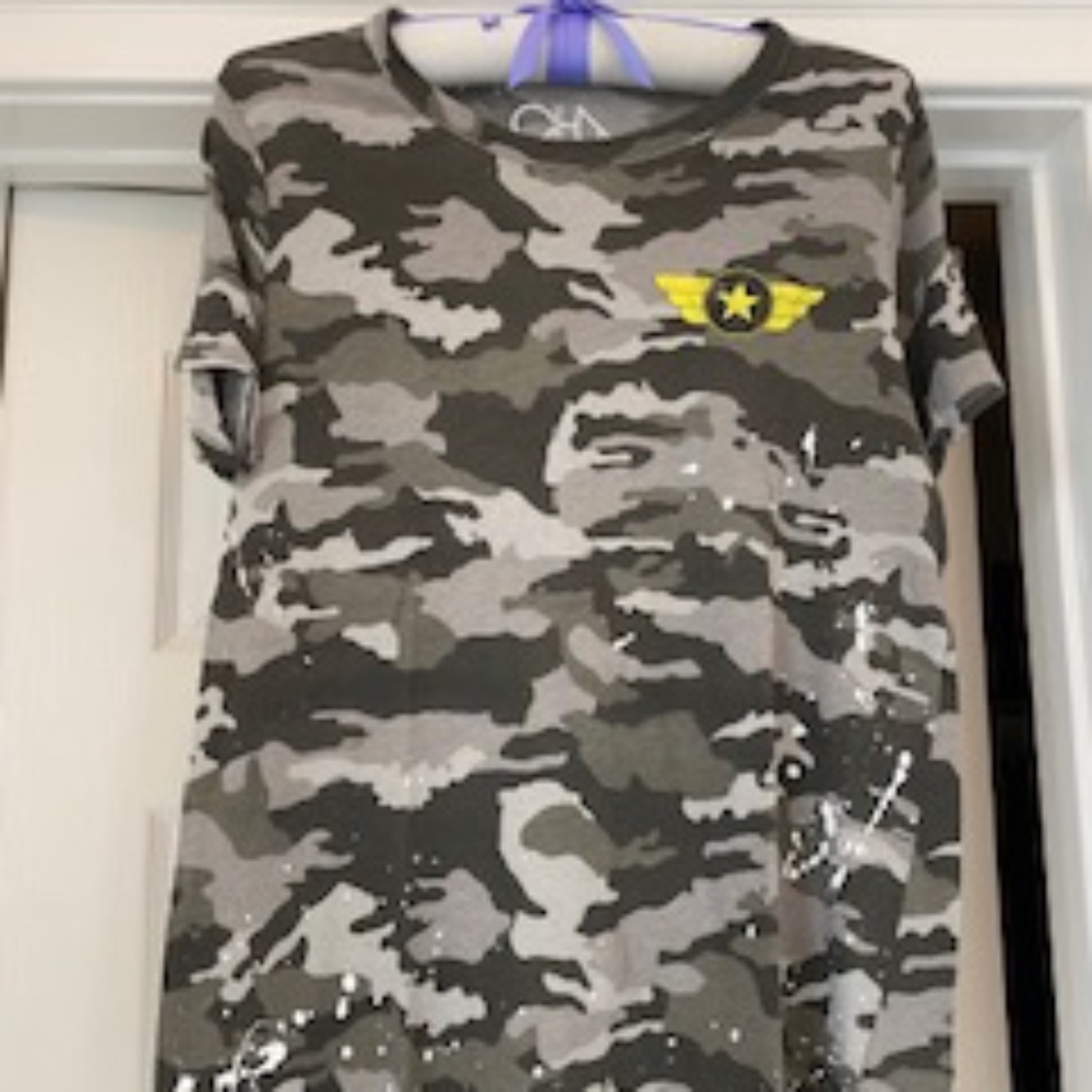 CHA SOR military camo t-shirt Large